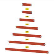 Scaffolding steel guard rail 307 Scaffolding steel guard rail 307