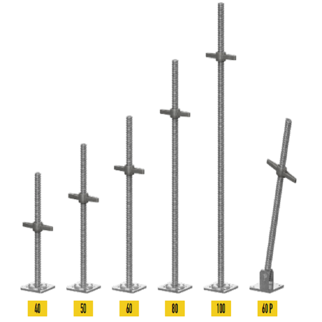 Scaffolding Screw Jack Base – Adjustable 1000 mm