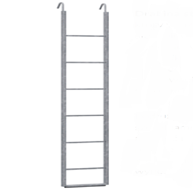 Access Deck with Ladder – Aluminum / Plywood 307 × 61 cm