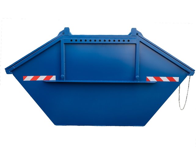 Skip container with lid 7 cbm DIN 30720-1 standard