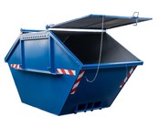 Skip container with lid 7 cbm DIN 30720-1 standard