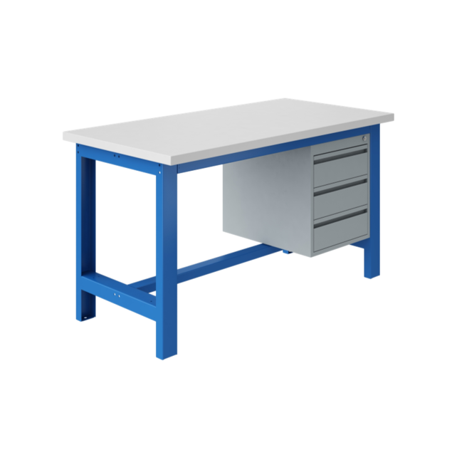 Ergonomic workbench SI-model Industrial blue 1500Kg Heavy Duty 120x75cm Ergonomic workbench SI-model Industrial blue 1500Kg Heavy Duty 120x75cm