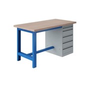 Ergonomic workbench SI-model Industrial blue 1500Kg Heavy Duty 120x75cm Ergonomic workbench SI-model Industrial blue 1500Kg Heavy Duty 120x75cm