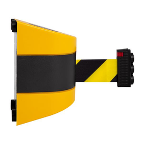 Magnetic Retractable Barrier 10m  (32.8 ft) Yellow/black belt - Made in Germany