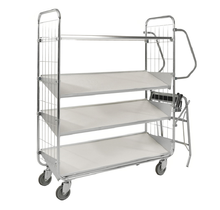 Order Picking Shelf Trolley Roll container 4 shelves zinced 1790 x 650 x 1695mm