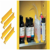 30 G Safety Cabinet for Corrosive Acid 1118mm H x 1092mm W 1 Shelf 2 Doors, manual close