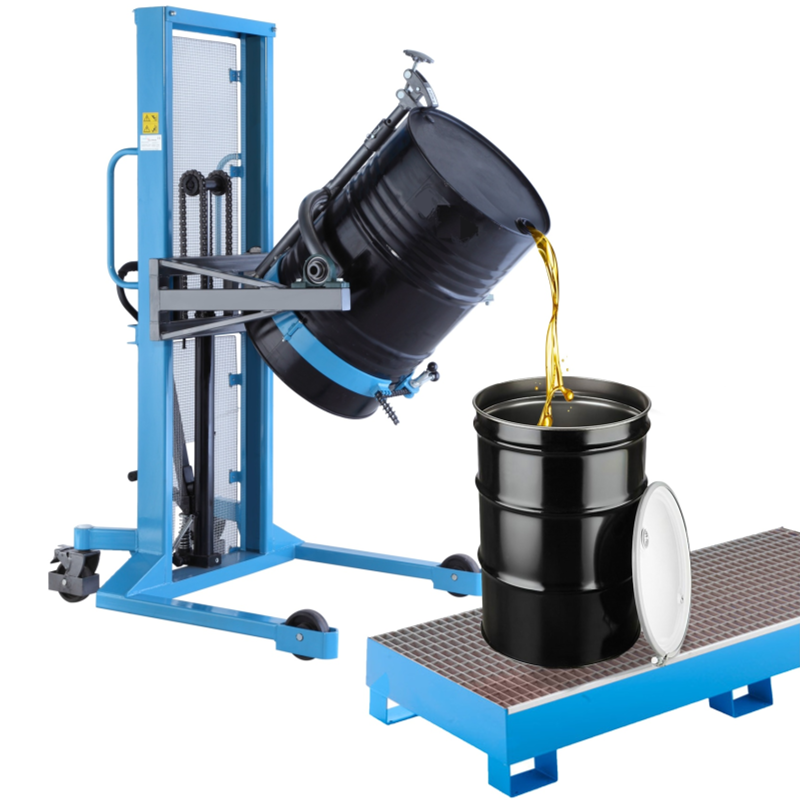 Drum Turner Lift 400kg Tilts 180° DIN for Drums 208 L