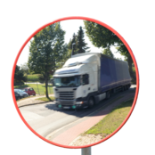 Traffic Mirror -Round -Red Frame