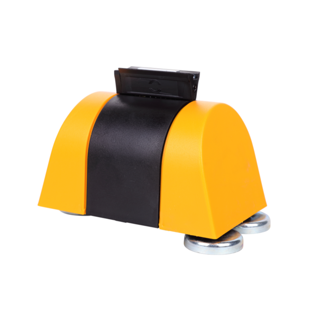Magnetic Retractable Barrier 4.6m (15ft) Yellow/black belt - Made in Germanymany