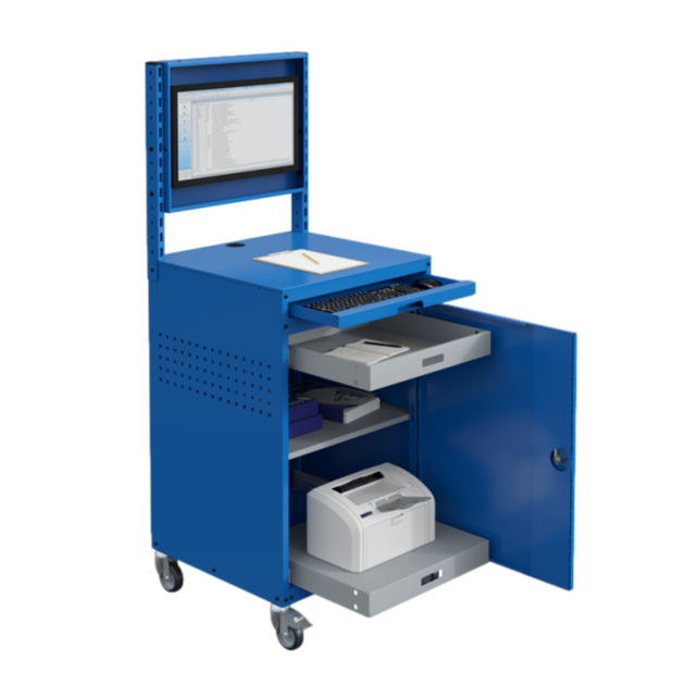 Computer cabinet Modulinfo steel IT post station mobile