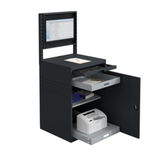 Computer Cabinet For Workplace Industrial Anthracite