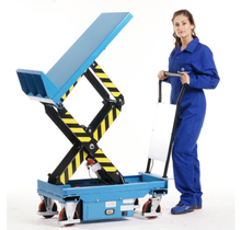 ElectricTilt-Lift Table 600Kg On Wheels, Up to 45° Inclination With Parking Brake