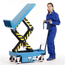 Salesbridges Tilting Lifting table 600Kg on wheels Electric lifts tilt 45°