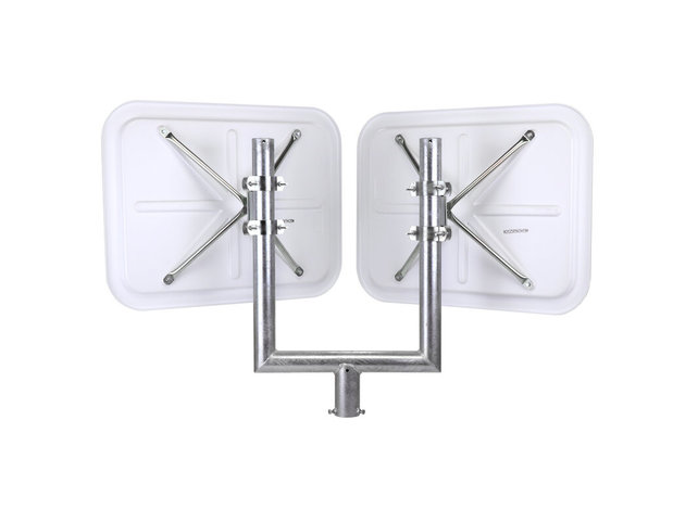 Traffic Mirror- Rectangle -White Frame with Red Reflectors