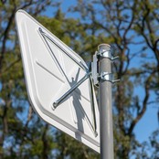 Traffic Mirror- Rectangle -White Frame with Red Reflectors