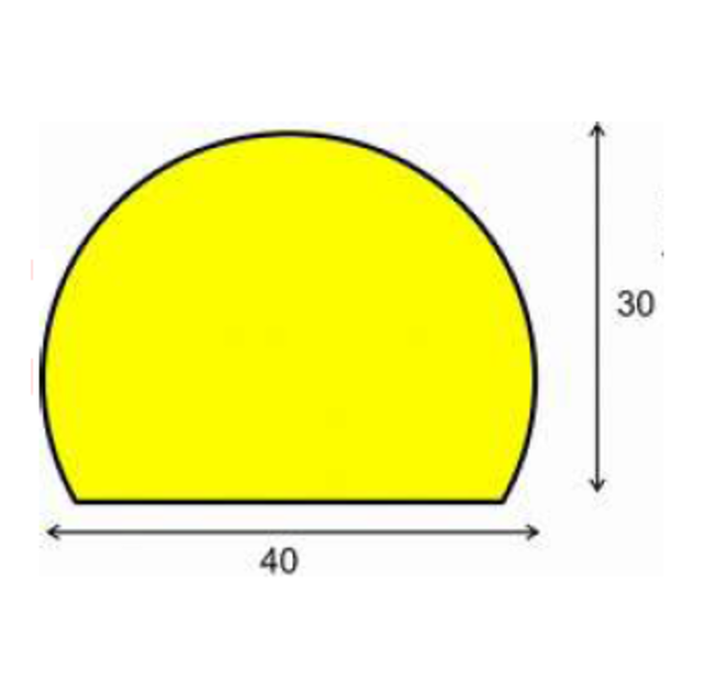 Edge protection Clip-On PU Foam Yellow/Black Corner protection Type C