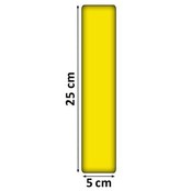 Wall Protection signal colour yellow 250 mm x 600 mm  x 50 mm, RA 1 Reflective foil