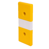 Wall Protection signal colour yellow 250 mm x 600 mm  x 50 mm, RA 1 Reflective foil