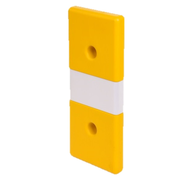 Wall Protection signal colour yellow 250 mm x 600 mm  x 50 mm, RA 1 Reflective foil