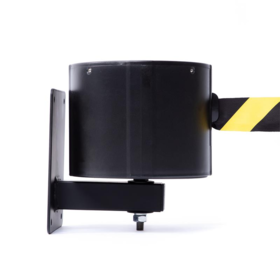 Heavy Duty Retractable Barrier XL 23m Belt Length, Wall-Mount, Yellow/Black