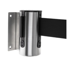 Wall-Mounted Demarcation   Black Tape, Stainless steel  Holder