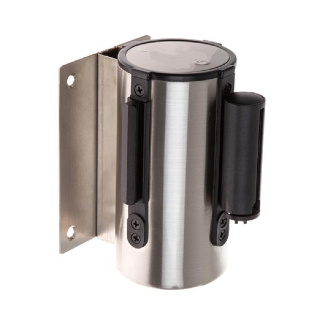 Wall-Mounted Demarcation  2 m BlueTape, Stainless steel  Holder