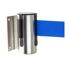 Wall-Mounted Demarcation 2m Blue Tape, Stainless Steel Holder