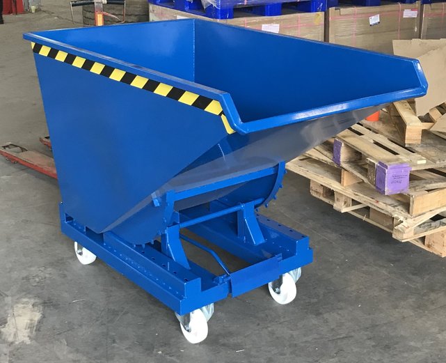 Self dumping hopper 300L (10.6 cu ft) Skip Container for forklift MC-Model
