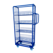 Order Picking ShelvesTrolley 70x40x156cm with 4 Mesh Shelves. Demountable,