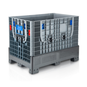 Folding Plastic Box 120x100x97.5 - 4 legs - 2 x deposit window