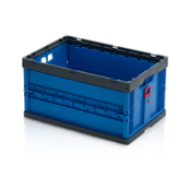 Folding  Plastic Crate 60 x 40 x 32 cm With or Without Lid