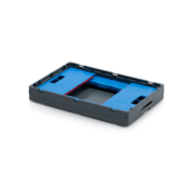 Folding  Plastic Crate 60 x 40 x 42 cm With or Without Lid