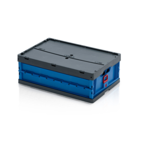 Folding  Plastic Crate 60 x 40 x 22 cm With or Without lid