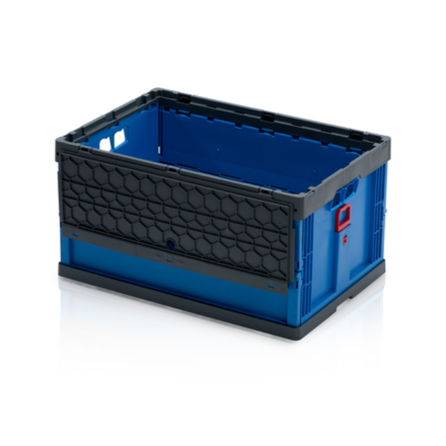 Folding  Plastic Crate 60 x 40 x 32 cm With or Without Lid