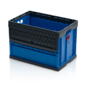 Folding  Plastic Crate 60 x 40 x 42 cm With or Without Lid