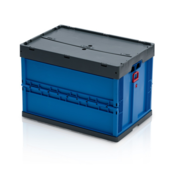 Folding  Plastic Crate 60 x 40 x 42 cm With or Without Lid