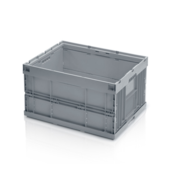 Folding Plastic Storage Box 80 x 60 x 45 cm With or Without Lid