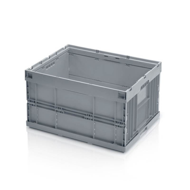 Folding Plastic Storage Box 80 X 60 X 45 Cm With O 