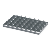 Folding Plastic Crate Perforated 60 x 40 x 22 cm Gray