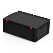 ESD Box with lid 60x40 cm- Euro Crate ESD Box with lid 60x40 cm- Euro Crate