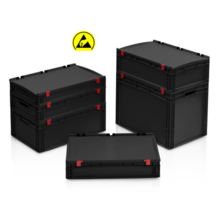 ESD Box With Lid  Euro Crate- Euro containers