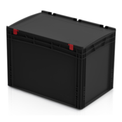 ESD Box with lid 60x40 cm- Euro Crate ESD Box with lid 60x40 cm- Euro Crate