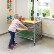 Paint Drying Rack Trolley 955 x 600 x 845 cm- 10 shelves