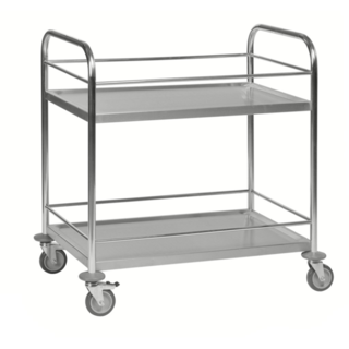 Stainless  C2 Cart 910 x 590 x 940 mm  with 2 Levels.