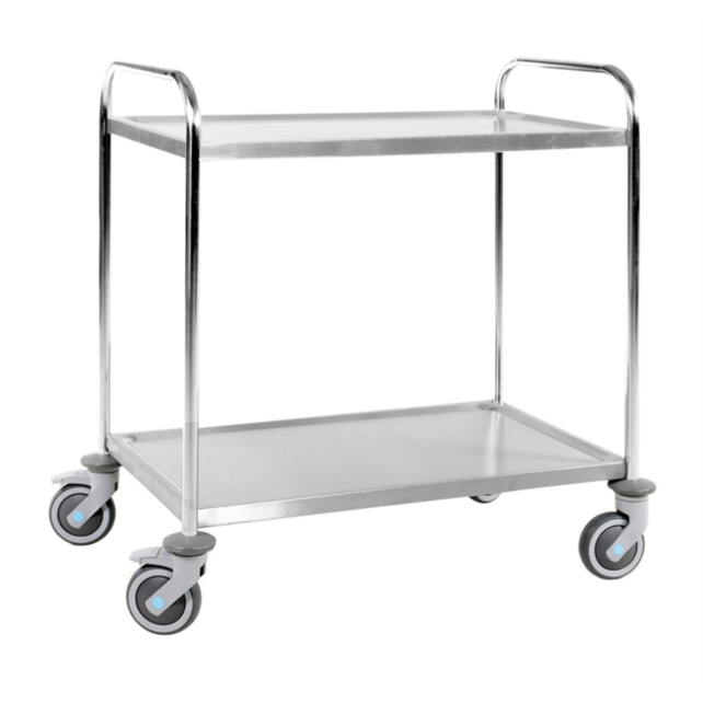 All Stainless C3 Cart, 2 Levels, Shelf Size 825 x 500 mm.