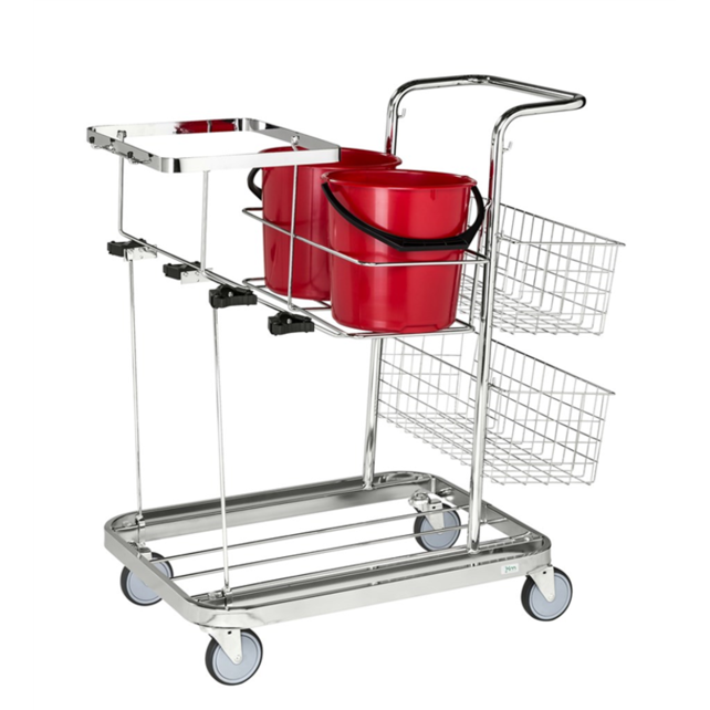 Electrogalvanized Flexible  CLEANING TROLLEY