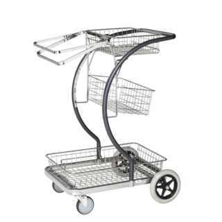 Flexible  CLEANING TROLLEY - C-Line- Grey