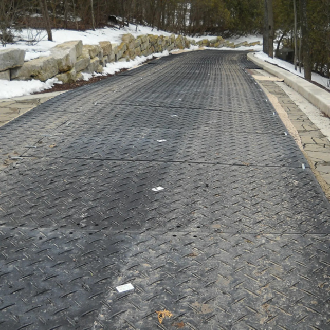 Ground Protection Mats, 112 cm x 244 cm, Black Diamond Plate