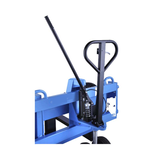Pallet truck 1.2 ton With Pneumatic Tires for Uneven Surfaces