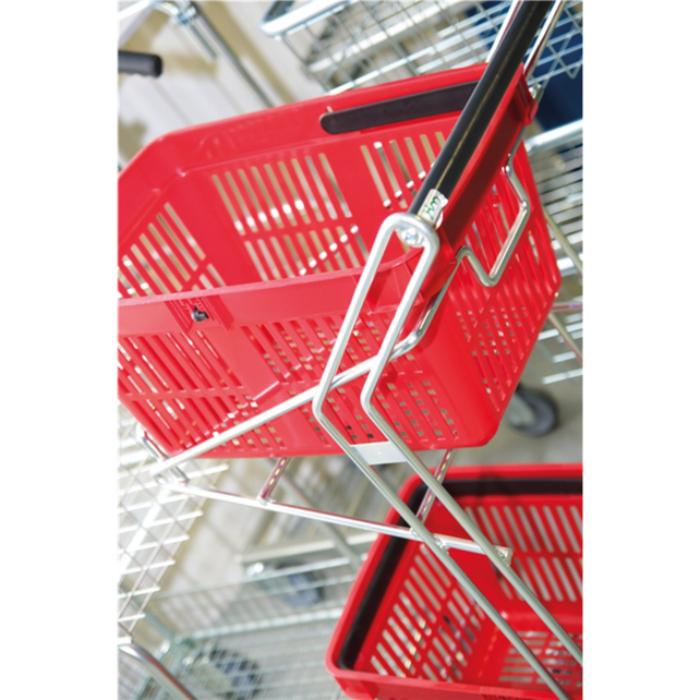 Shopping Basket Holder Trolley, Capacity 60 Kg